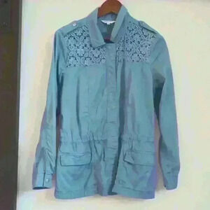 NORTHERN REFLECTIONS | Blue Lightweight  Snap Adjustable Waist Jacket Si…